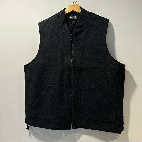 Filson Men's Charcoal Liner Vest Size XXL - Picture 5 of 6